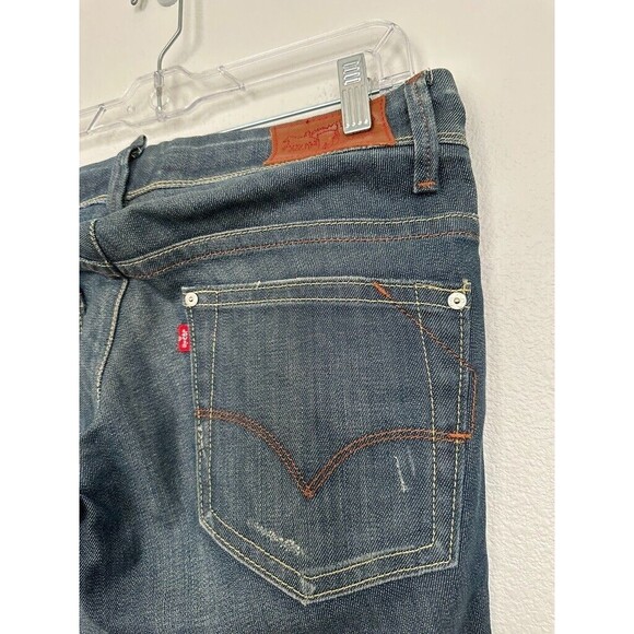 Levi's Red Line Selvedge Denim Jeans Engineered Indigo Blue Workwear Men's 28 - Picture 10 of 12